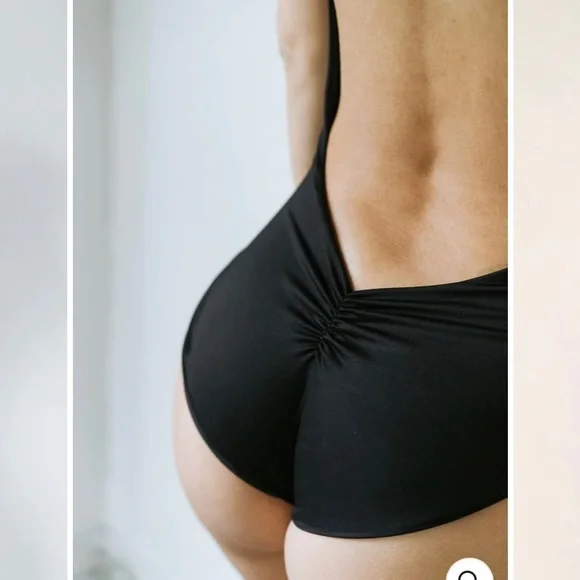 Elegant Black One-Piece Swimsuit - Picture 3 of 6